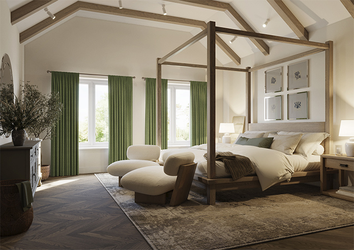 Harris, Highland Green - Made to Measure Curtains - Image 7